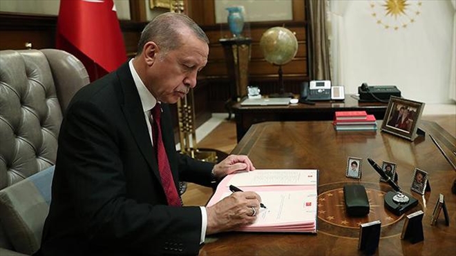 ERDOĞAN RESMEN İMZALADI